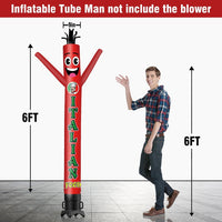 6 10 15 20FT Tall Italian Food Waving Inflatable Tube Man(Blower Not Included)