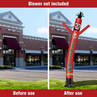 6 10 15 20FT Tall Italian Food Waving Inflatable Tube Man(Blower Not Included)