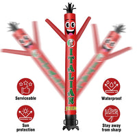 6 10 15 20FT Tall Italian Food Waving Inflatable Tube Man(Blower Not Included)