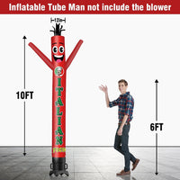 6 10 15 20FT Tall Italian Food Waving Inflatable Tube Man(Blower Not Included)