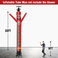 6 10 15 20FT Tall Italian Food Waving Inflatable Tube Man(Blower Not Included)
