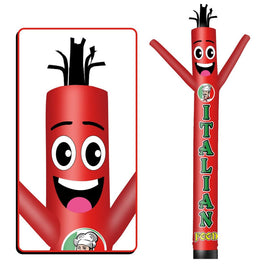 6 10 15 20FT Tall Italian Food Waving Inflatable Tube Man(Blower Not Included)