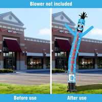 6 10 15 20FT Tall Laundromat Waving Inflatable Tube Man(Blower Not Included)