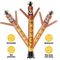 6 10 15 20FT Tall Local Honey Waving Inflatable Tube Man(Blower Not Included)