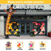 6 10 15 20FT Tall Local Honey Waving Inflatable Tube Man(Blower Not Included)