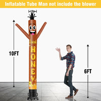 6 10 15 20FT Tall Local Honey Waving Inflatable Tube Man(Blower Not Included)