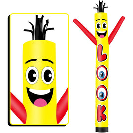 6 10 15 20FT Tall LOOK Waving Inflatable Tube Man(Blower Not Included)