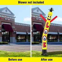 6 10 15 20FT Tall LOOK Waving Inflatable Tube Man(Blower Not Included)