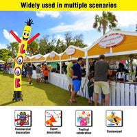 6 10 15 20FT Tall LOOK Waving Inflatable Tube Man(Blower Not Included)