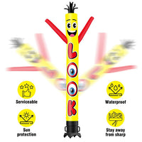 6 10 15 20FT Tall LOOK Waving Inflatable Tube Man(Blower Not Included)