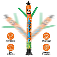 6 10 15 20FT Tall Lottery Waving Inflatable Tube Man(Blower Not Included)
