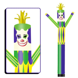 6 10 15 20FT Tall Mardi Gras Jester Waving Inflatable Tube Man(Blower Not Included)