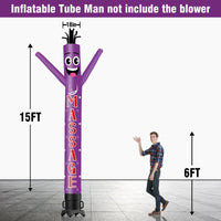 6 10 15 20FT Tall Massage Waving Inflatable Tube Man(Blower Not Included)