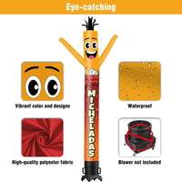 6 10 15 20FT Tall Micheladas Waving Inflatable Tube Man(Blower Not Included)