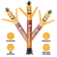 6 10 15 20FT Tall Micheladas Waving Inflatable Tube Man(Blower Not Included)