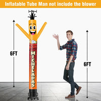 6 10 15 20FT Tall Micheladas Waving Inflatable Tube Man(Blower Not Included)