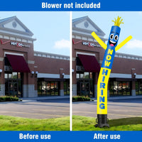 6 10 15 20FT Tall Now Hiring Waving Inflatable Tube Man(Blower Not Included)