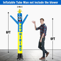 6 10 15 20FT Tall Now Hiring Waving Inflatable Tube Man(Blower Not Included)