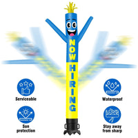 6 10 15 20FT Tall Now Hiring Waving Inflatable Tube Man(Blower Not Included)