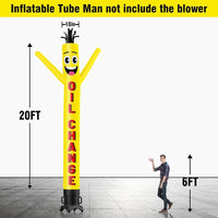 6 10 15 20FT Tall Oil Change Waving Inflatable Tube Man(Blower Not Included)