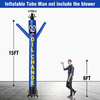 6 10 15 20FT Tall Oil Change Waving Inflatable Tube Man(Blower Not Included)