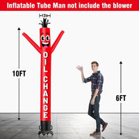 6 10 15 20FT Tall Oil Change Waving Inflatable Tube Man(Blower Not Included)