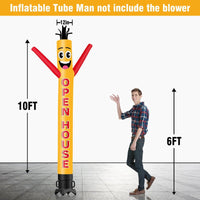 6 10 15 20FT Tall Open House Waving Inflatable Tube Man(Blower Not Included)