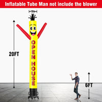 6 10 15 20FT Tall Open House Waving Inflatable Tube Man(Blower Not Included)