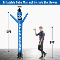 6 10 15 20FT Tall Open House Waving Inflatable Tube Man(Blower Not Included)