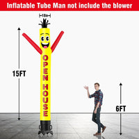 6 10 15 20FT Tall Open House Waving Inflatable Tube Man(Blower Not Included)