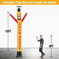 6 10 15 20FT Tall Open House Waving Inflatable Tube Man(Blower Not Included)