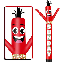 6 10 15 20FT Tall Open Sunday Waving Inflatable Tube Man(Blower Not Included)