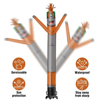 6 10 15 20FT Tall Orangutan Waving Inflatable Tube Man(Blower Not Included)