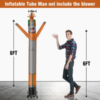 6 10 15 20FT Tall Orangutan Waving Inflatable Tube Man(Blower Not Included)