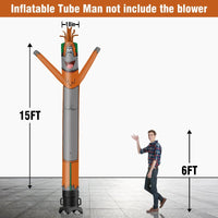 6 10 15 20FT Tall Orangutan Waving Inflatable Tube Man(Blower Not Included)