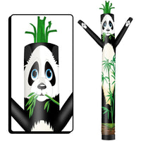 6 10 15 20FT Tall Panda & Bamboo Waving Inflatable Tube Man(Blower Not Included)