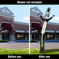 6 10 15 20FT Tall Panda Waving Inflatable Tube Man(Blower Not Included)
