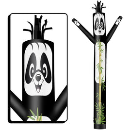 6 10 15 20FT Tall Panda Waving Inflatable Tube Man(Blower Not Included)