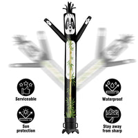 6 10 15 20FT Tall Panda Waving Inflatable Tube Man(Blower Not Included)