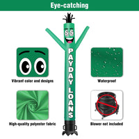 6 10 15 20FT Tall Payday Loans Waving Inflatable Tube Man(Blower Not Included)