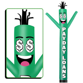 6 10 15 20FT Tall Payday Loans Waving Inflatable Tube Man(Blower Not Included)