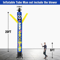 6 10 15 20FT Tall Pet Grooming 01 Waving Inflatable Tube Man(Blower Not Included)