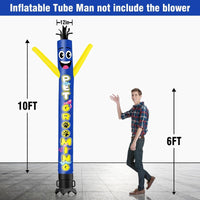 6 10 15 20FT Tall Pet Grooming 01 Waving Inflatable Tube Man(Blower Not Included)
