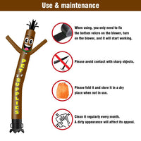 6 10 15 20FT Tall Pet Supplies Waving Inflatable Tube Man(Blower Not Included)