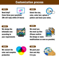 6 10 15 20FT Tall Pet Supplies Waving Inflatable Tube Man(Blower Not Included)