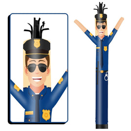 6 10 15 20FT Tall Police Waving Inflatable Tube Man(Blower Not Included)