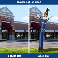 6 10 15 20FT Tall Police Waving Inflatable Tube Man(Blower Not Included)