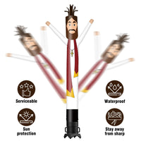 6 10 15 20FT Tall Priest Waving Inflatable Tube Man(Blower Not Included)
