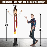 6 10 15 20FT Tall Priest Waving Inflatable Tube Man(Blower Not Included)