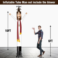 6 10 15 20FT Tall Priest Waving Inflatable Tube Man(Blower Not Included)